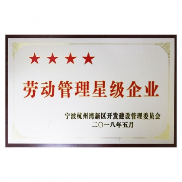 劳动经营四星级企业